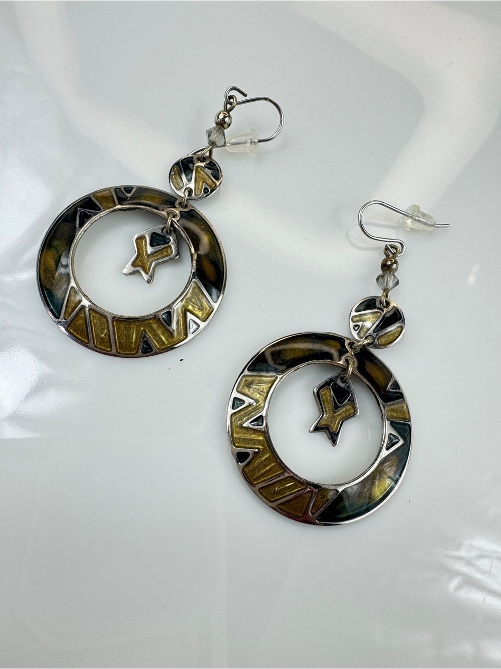 Vintage Edgar Berebi Silver Tone Earrings